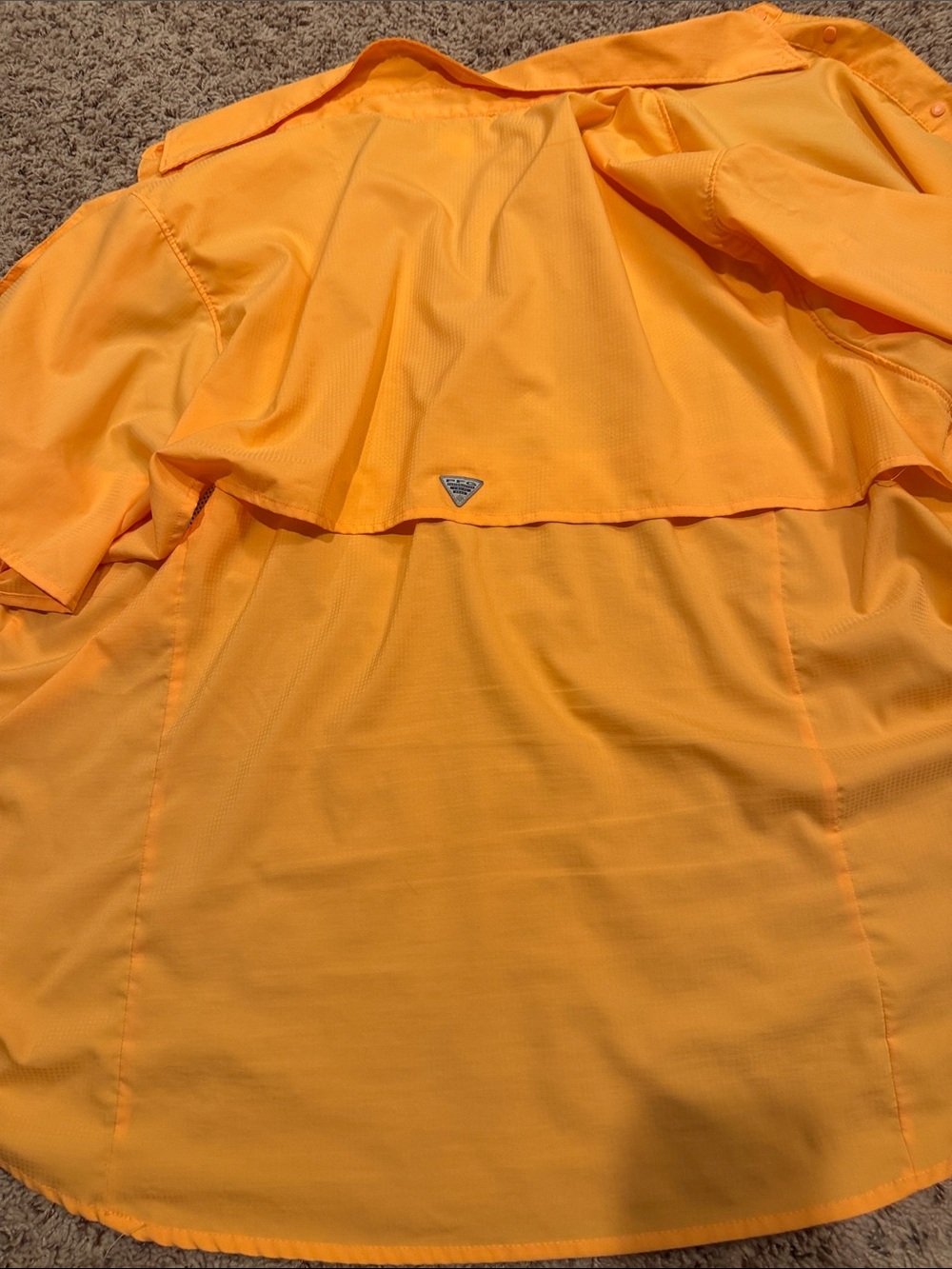Columbia PFG Omnishade Women’s 3X Short Sleeve Orange Shirt - Picture 15 of 15